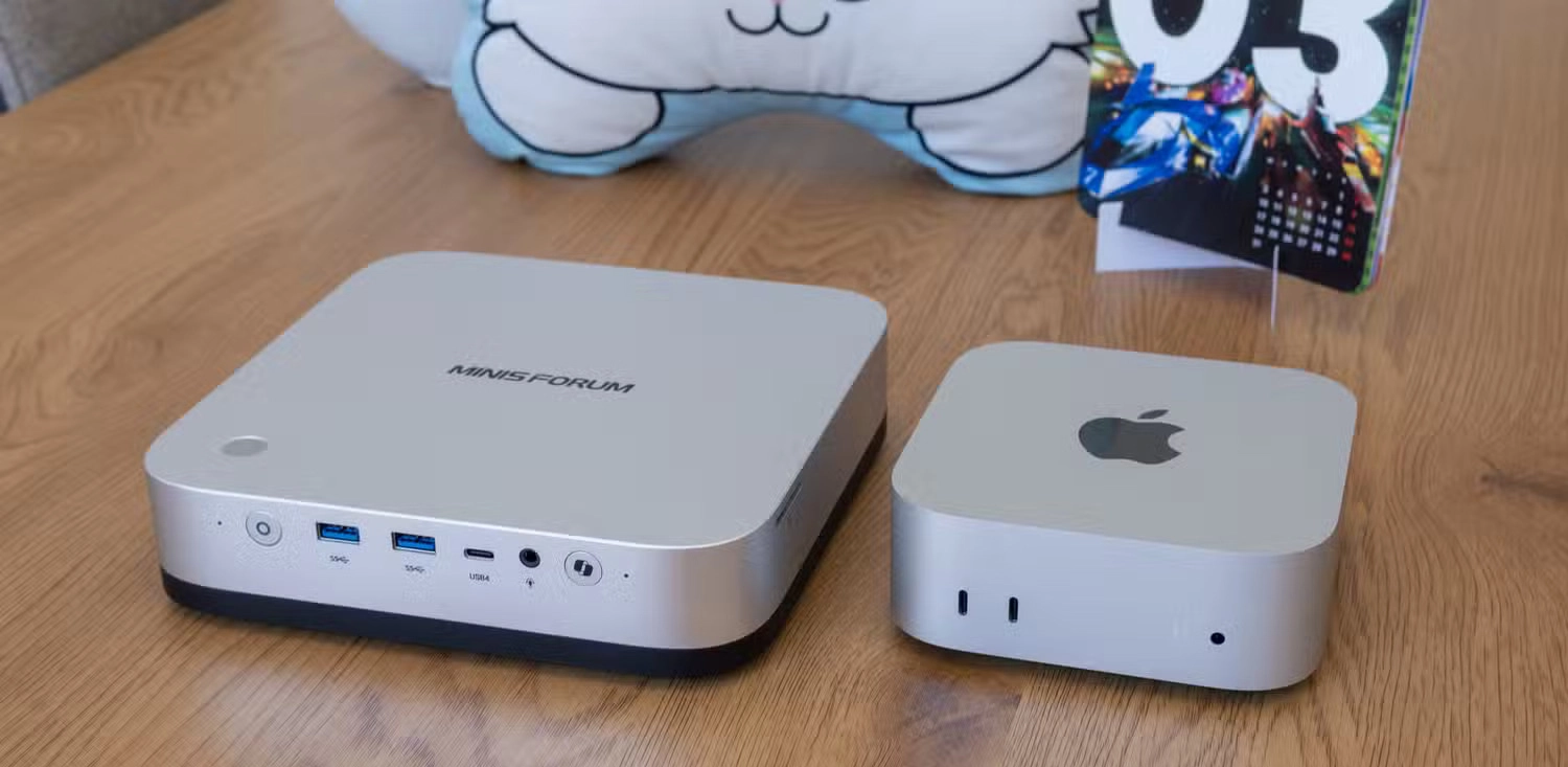 Minis Forum X1 AI vs Mac Mini